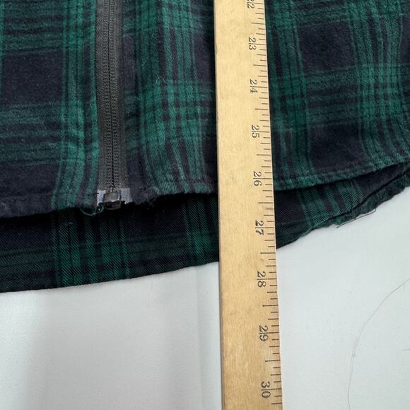 Vivette‎ Jacket Womens X Large Green Black Tartan Plaid Full Zip - Picture 6 of 7
